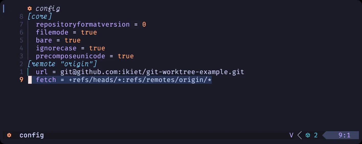Workaround to fetch origin