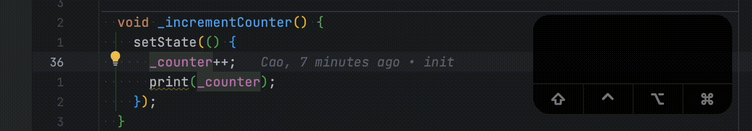 Move line(s) up and down